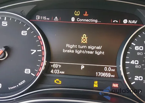 2012 Audi A6 3.0 Premium z USA, uszkodzony, nr VIN WAUGGAFC6CN053887